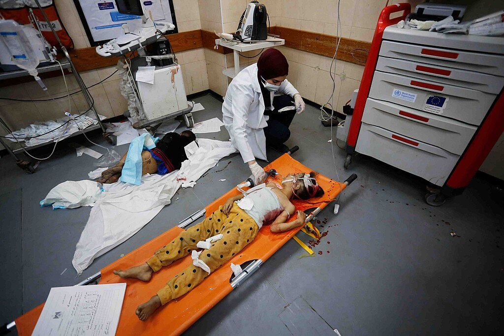 صورة أرشيفية: صورة أرشيفية لمصابين في قطاع غزة، لا توثق بالضرورة الواقعة